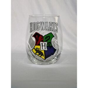 Harry Potter Hogwarts Crest 20oz Glass Tumbler Wizarding World Cup